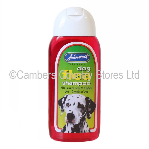 Johnsons Dog Shampoo Flea 200ml Cambers Country Store